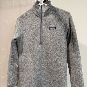 Patagonia Light Gray better sweater 1/4 zip women’s small